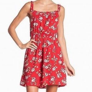 Abound Red Floral Dress